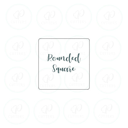 Rounded Corners Square Cookie Cutter - Periwinkles Cutters