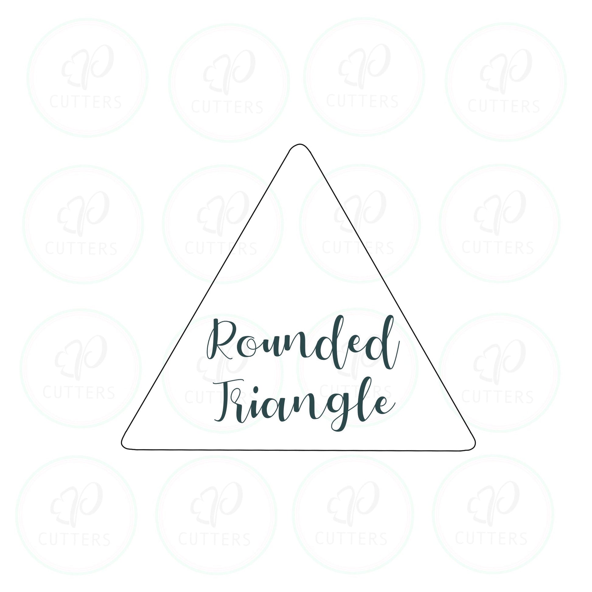 Rounded Corners Triangle Cookie Cutter - Periwinkles Cutters