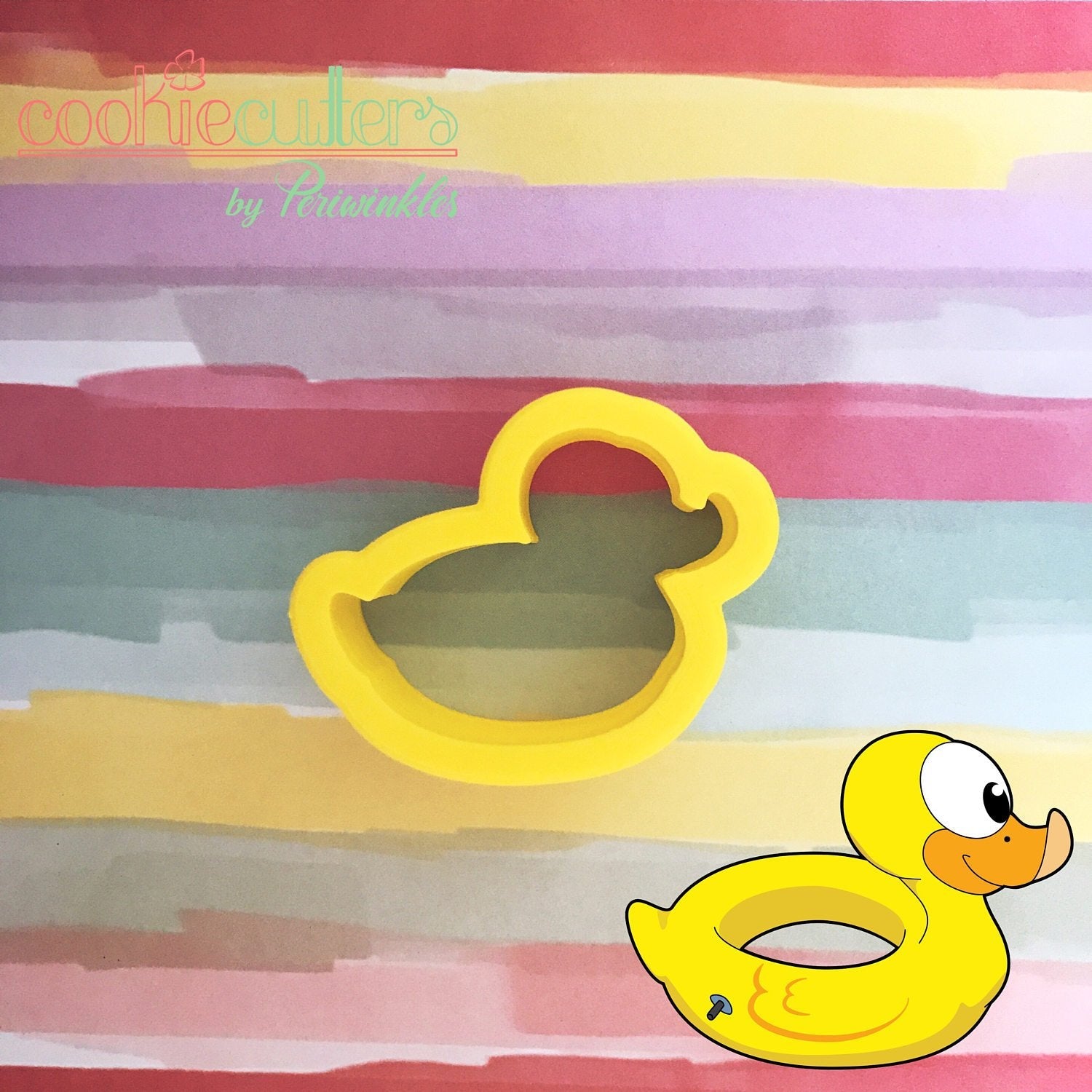 Rubber Duck Float Cookie Cutter - Periwinkles Cutters