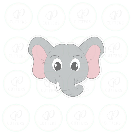 Safari Elephant Head Cookie Cutter - Periwinkles Cutters