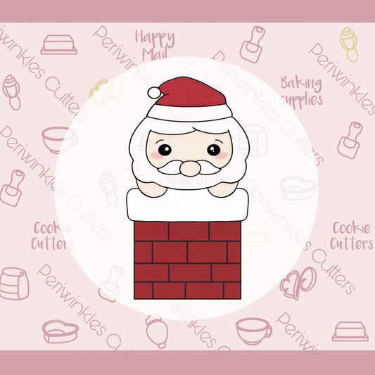 Santa Chimney Cookie Cutter - Periwinkles Cutters