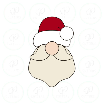 Santa's Face - Gnome 2019 Cookie Cutter - Periwinkles Cutters