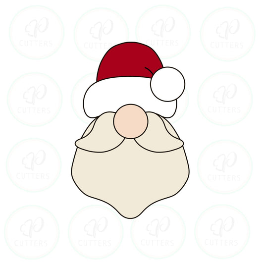Santa's Face - Gnome 2019 Cookie Cutter - Periwinkles Cutters