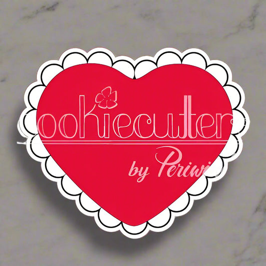 Scallop Heart Cookie Cutter - Periwinkles Cutters