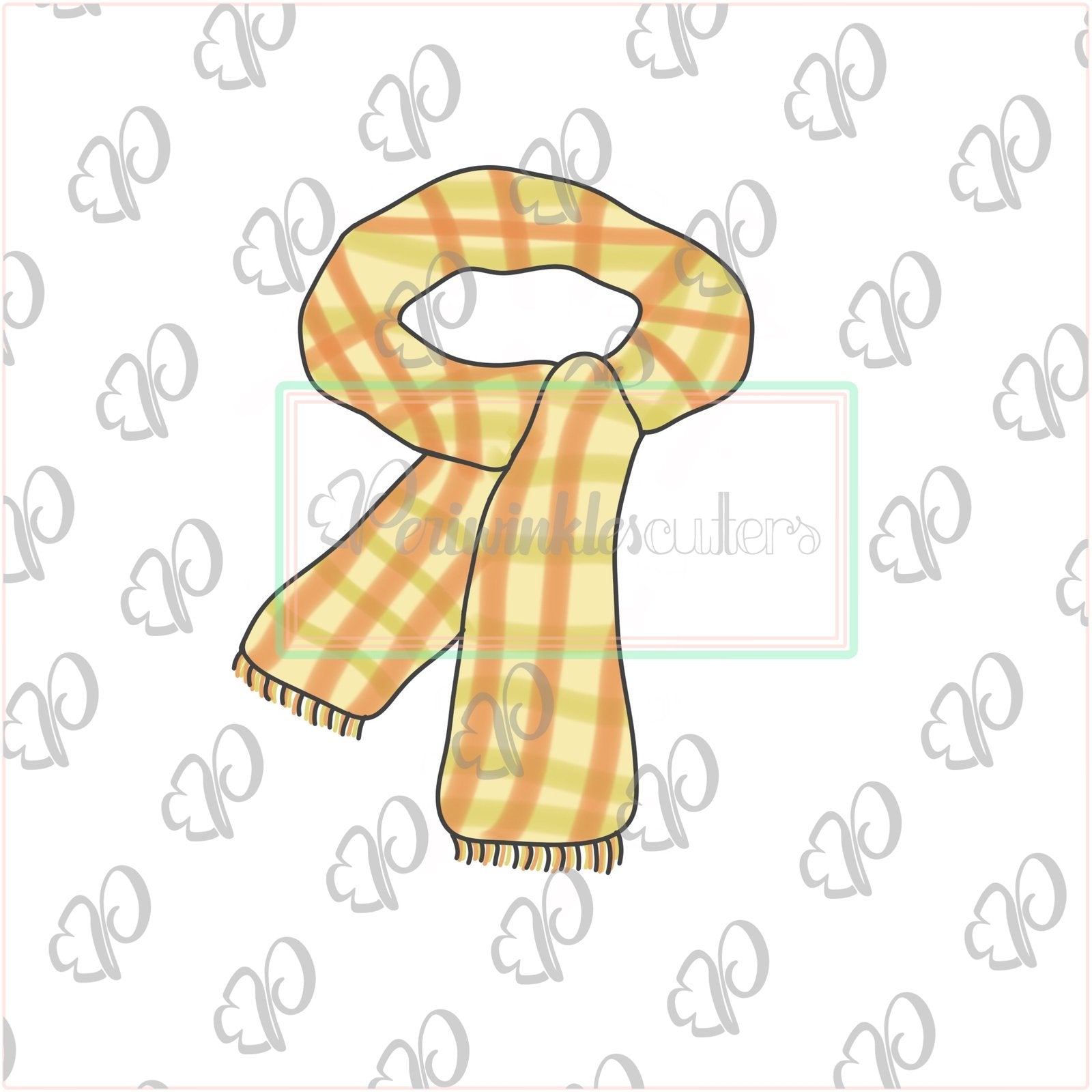 Scarf Cookie Cutter - Periwinkles Cutters
