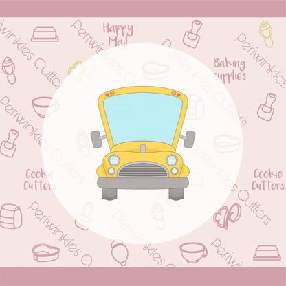 School Bus Cookie Cutter - Periwinkles Cutters