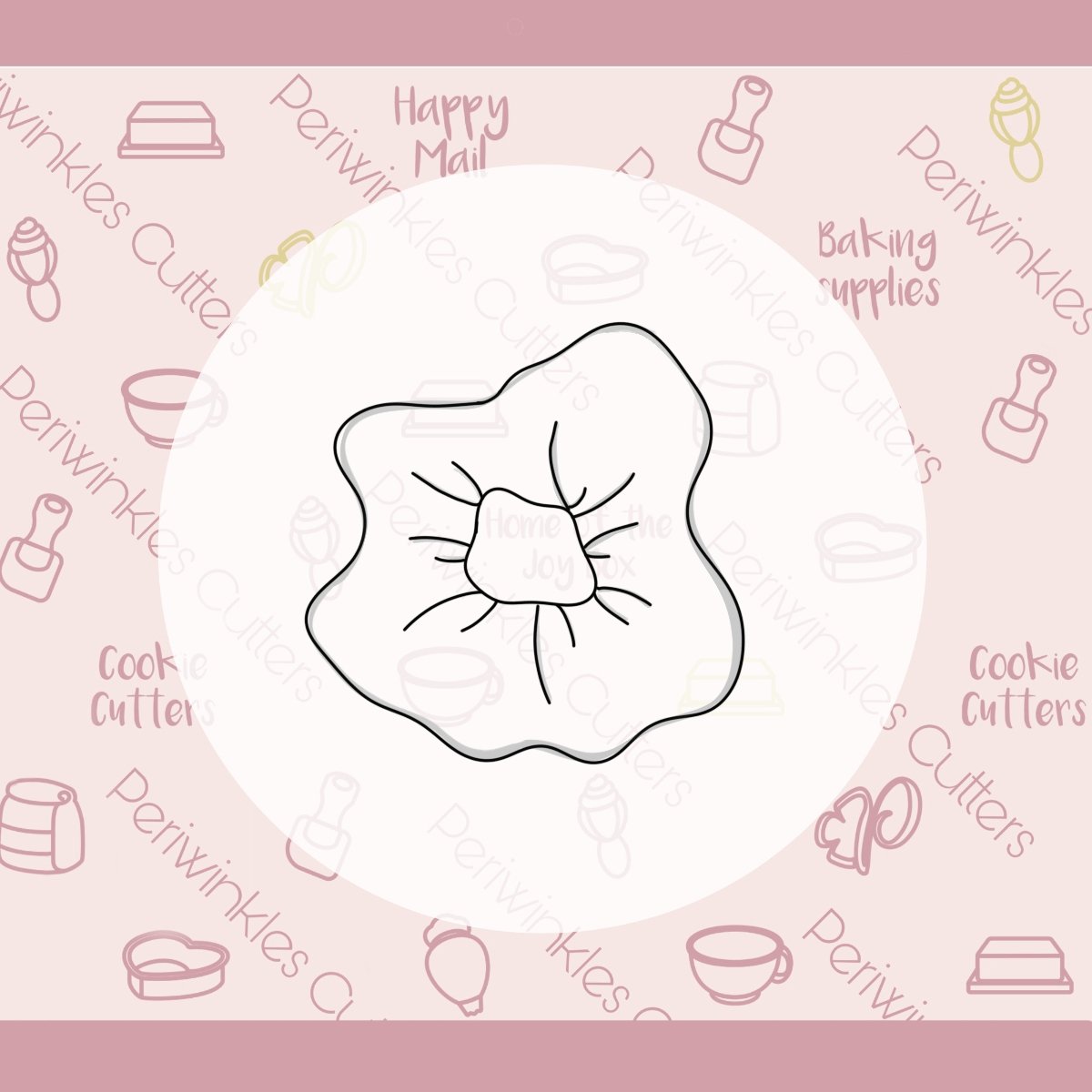 Scrunchie Cookie Cutter - Periwinkles Cutters