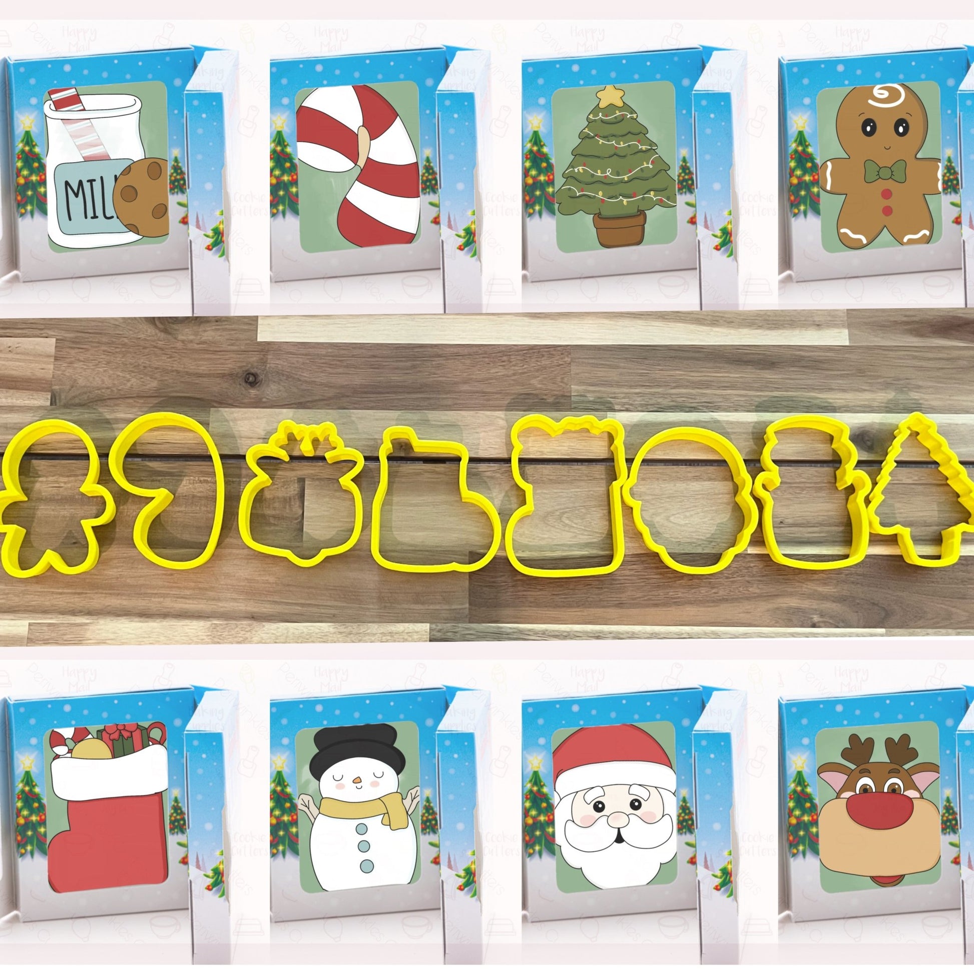 Season Greetings Cookie Cutter Set - Periwinkles Cutters