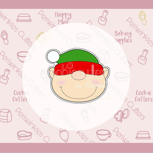 Shy Elf Face Cookie Cutter - Periwinkles Cutters