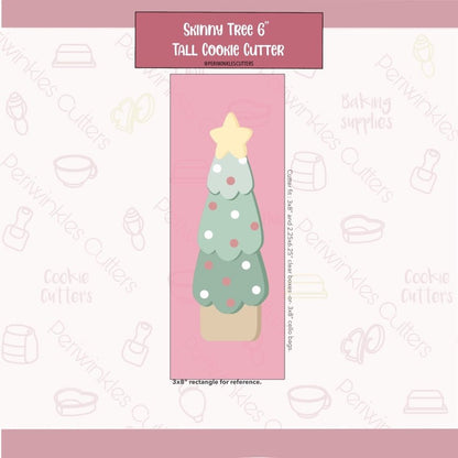 Skinny Tree Cookie Cutter - Periwinkles Cutters Cookie Cutter