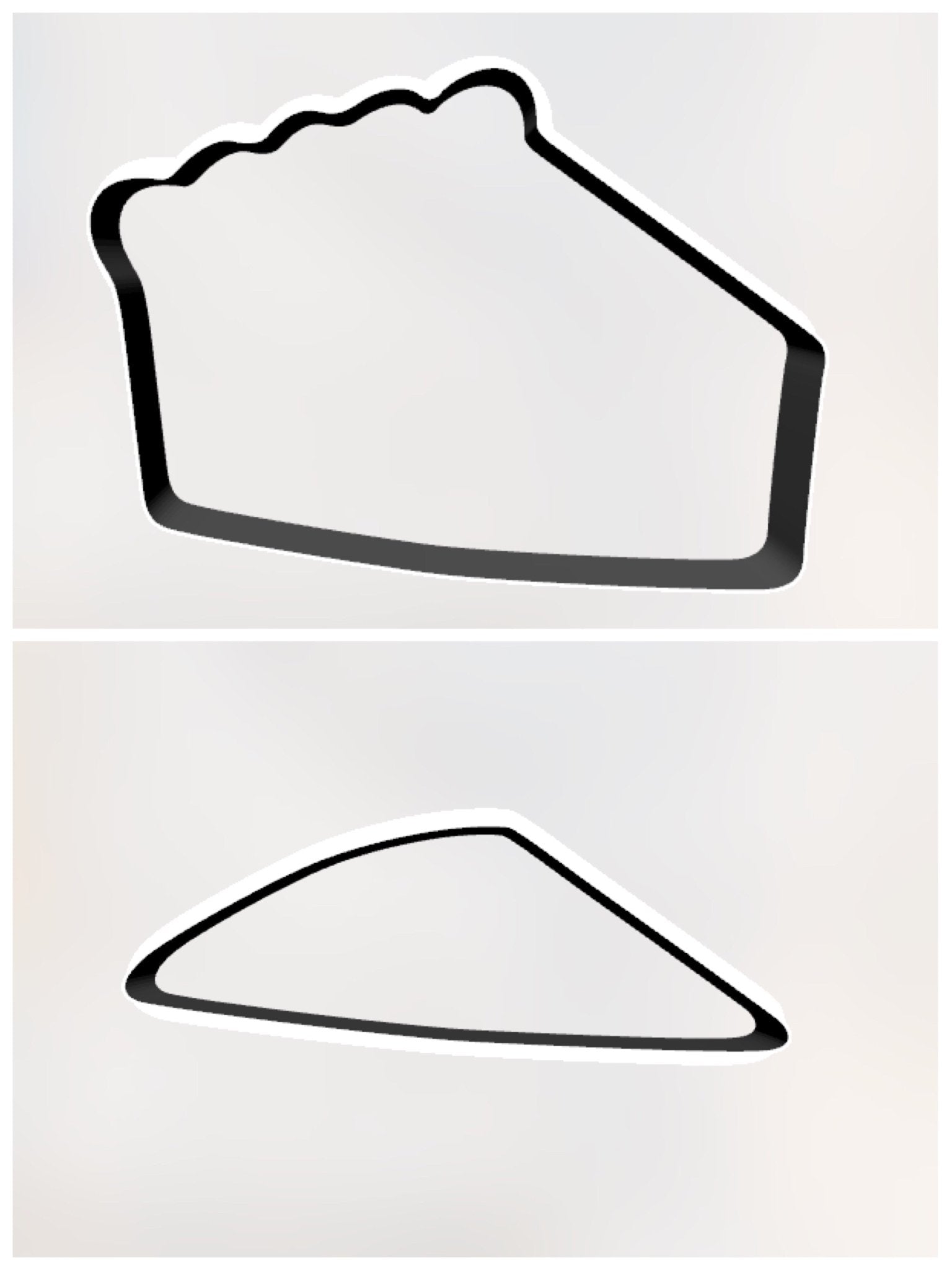 Slice of Pie 2 pieces Cookie Cutter - Periwinkles Cutters