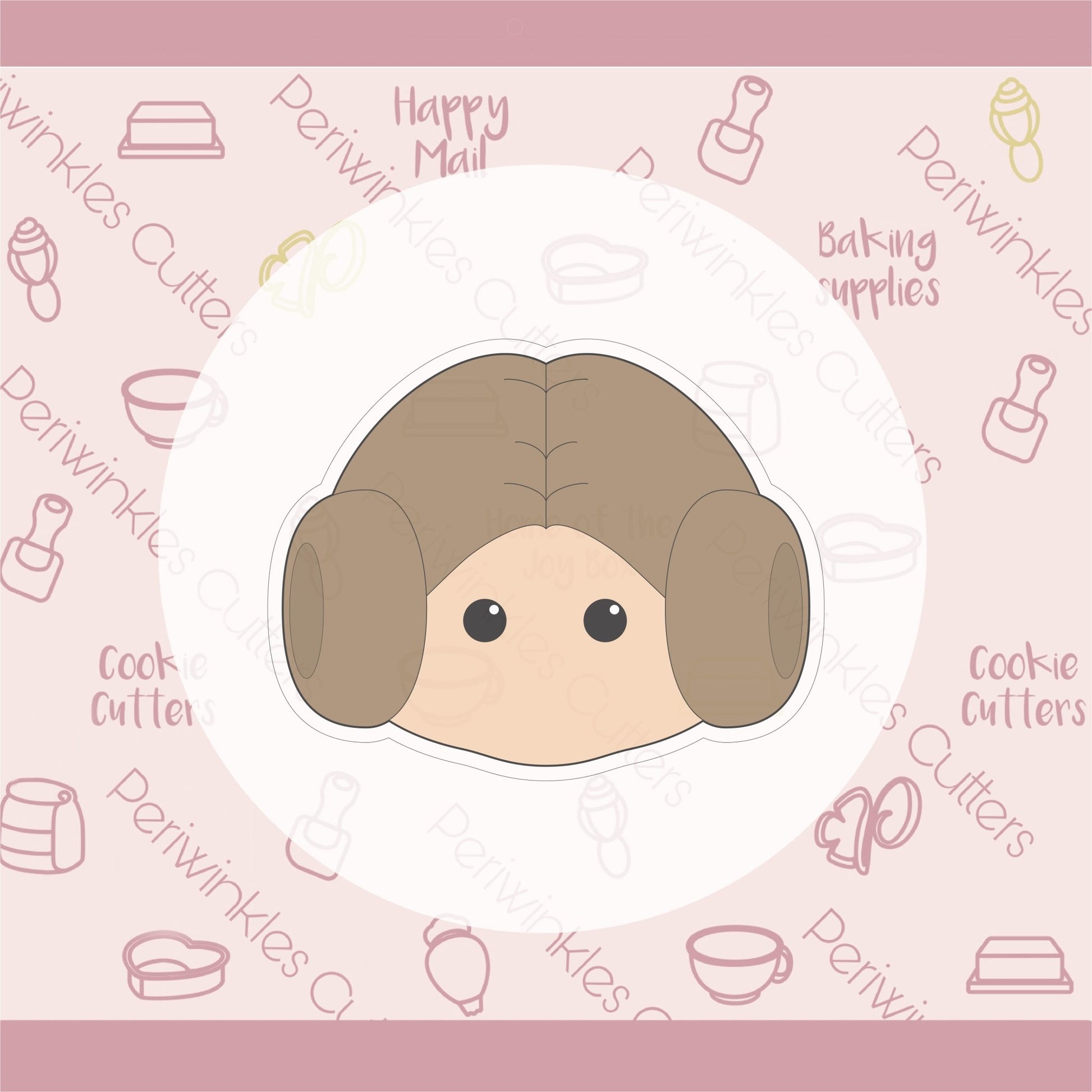 Space Princess Head Cookie Cutter - Periwinkles Cutters