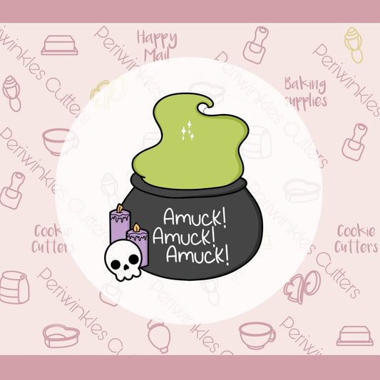 Spooky Cauldron Cookie Cutter - Periwinkles Cutters