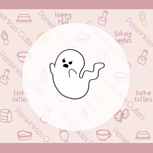 Spooky Ghost Cookie Cutter - Periwinkles Cutters