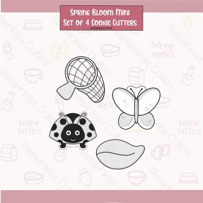 Spring Bloom Mini Set of 4 Cookie Cutter - Periwinkles Cutters