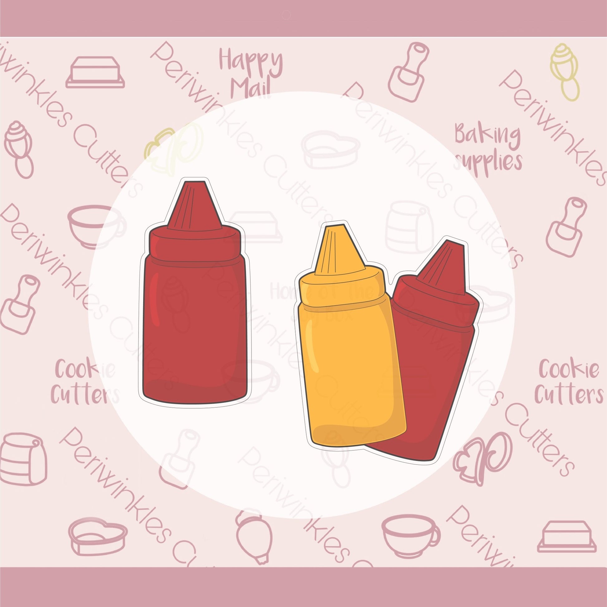 Squeeze Bottle Cookie Cutter - Periwinkles Cutters