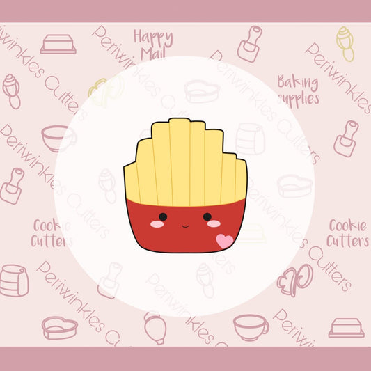 Squish Fries Cookie Cutter - Periwinkles Cutters Cookie Cutter
