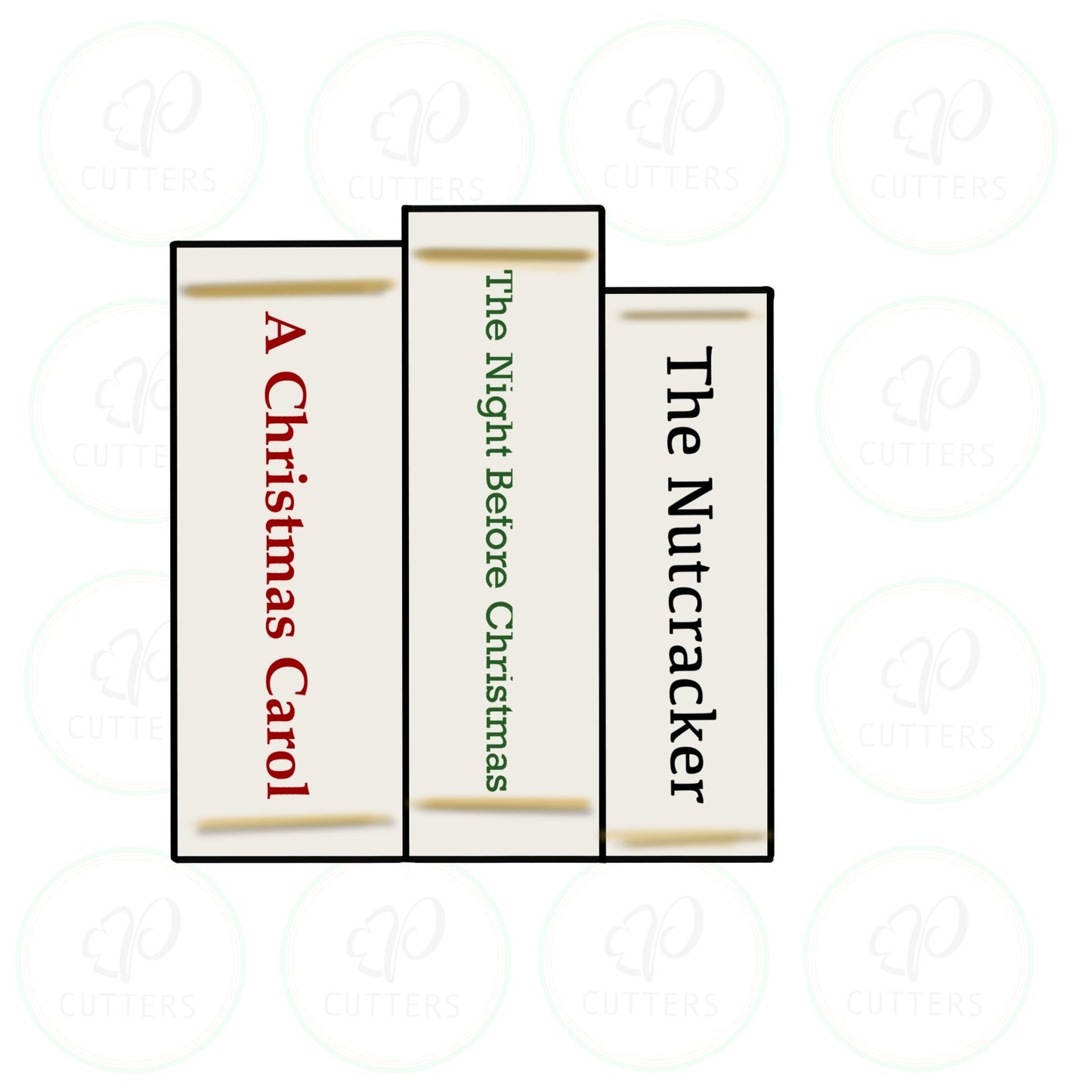 Stack of Books - Periwinkles Cutters