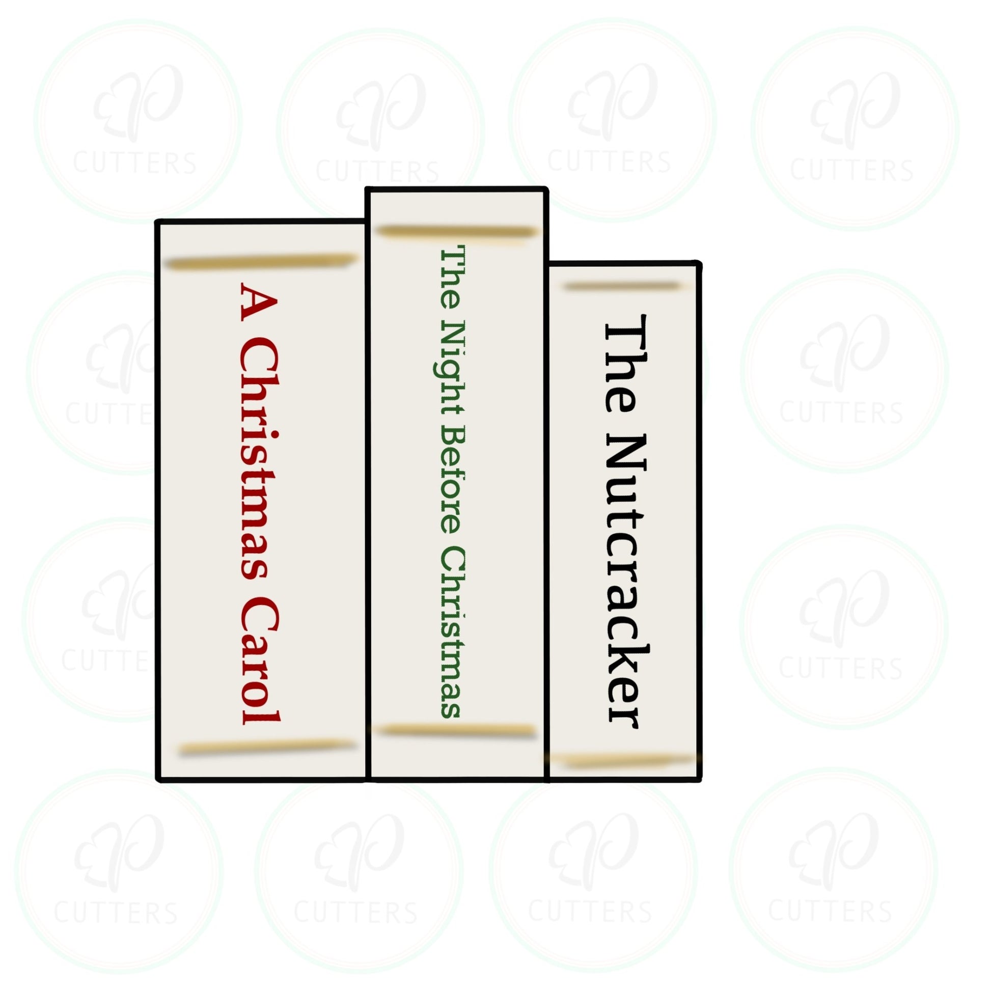 Stack of Books - Periwinkles Cutters