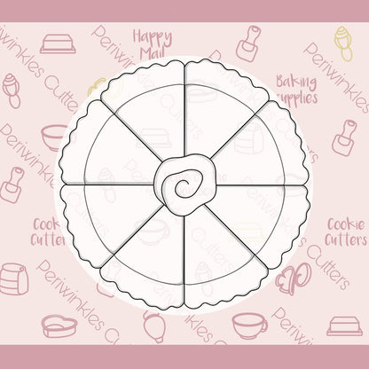 Stacked Pie Platter 3 Pieces Cookie Cutter - Periwinkles Cutters