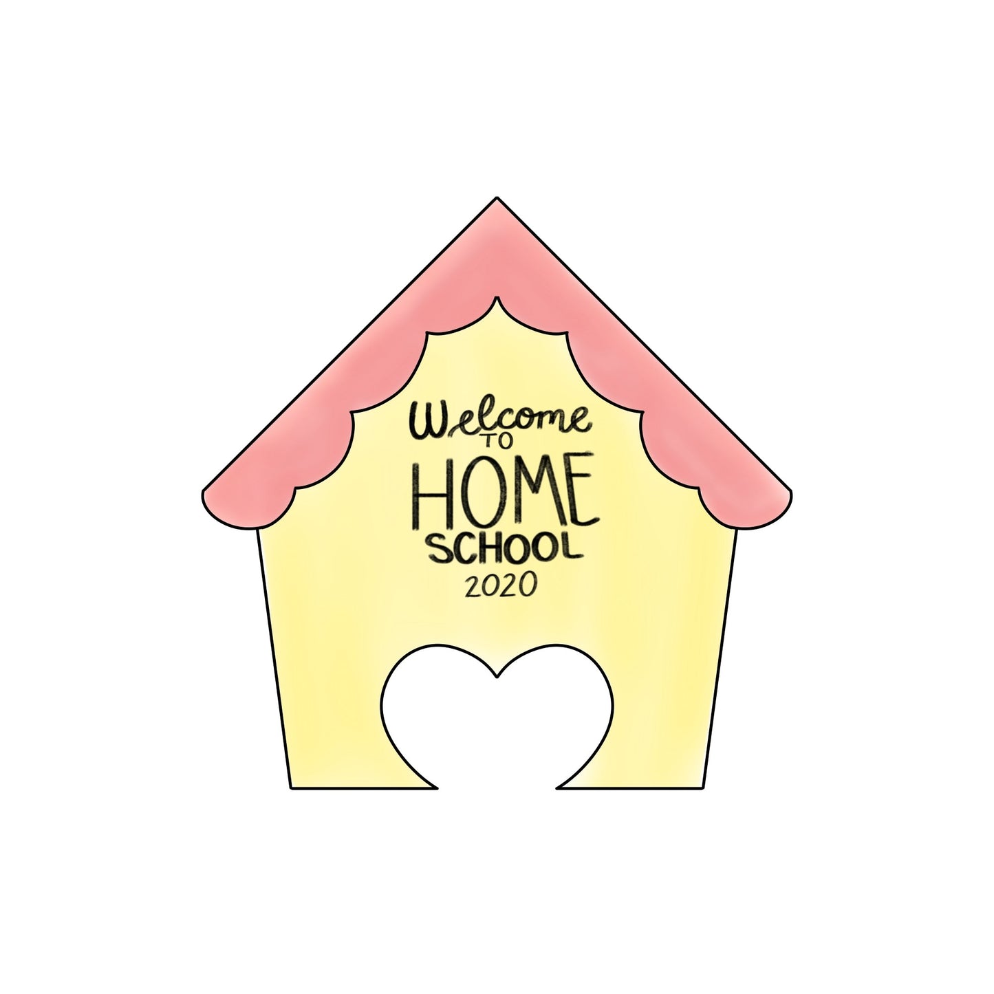 Stay Home House Cookie Cutter - Periwinkles Cutters