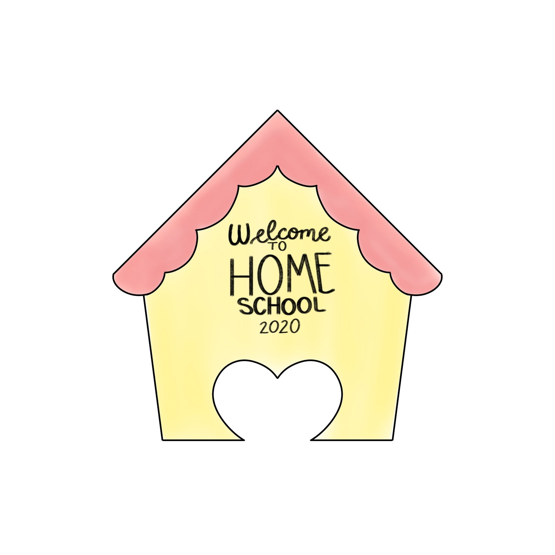 Stay Home House Cookie Cutter - Periwinkles Cutters
