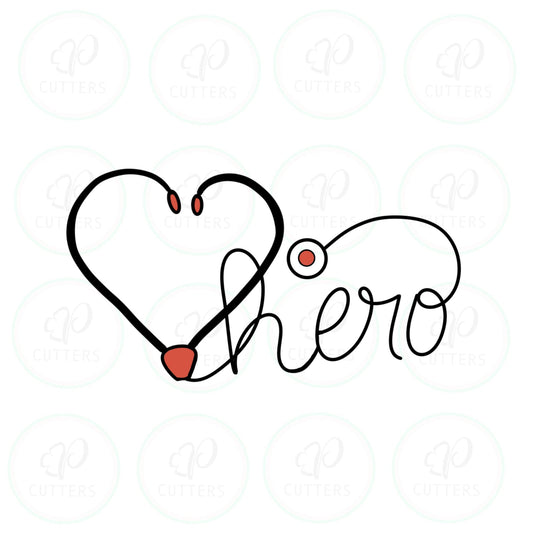 Stethoscope Hero Cookie Cutter - Periwinkles Cutters