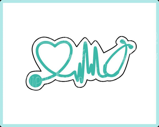 Stethoscope Love Cookie Cutter - Periwinkles Cutters