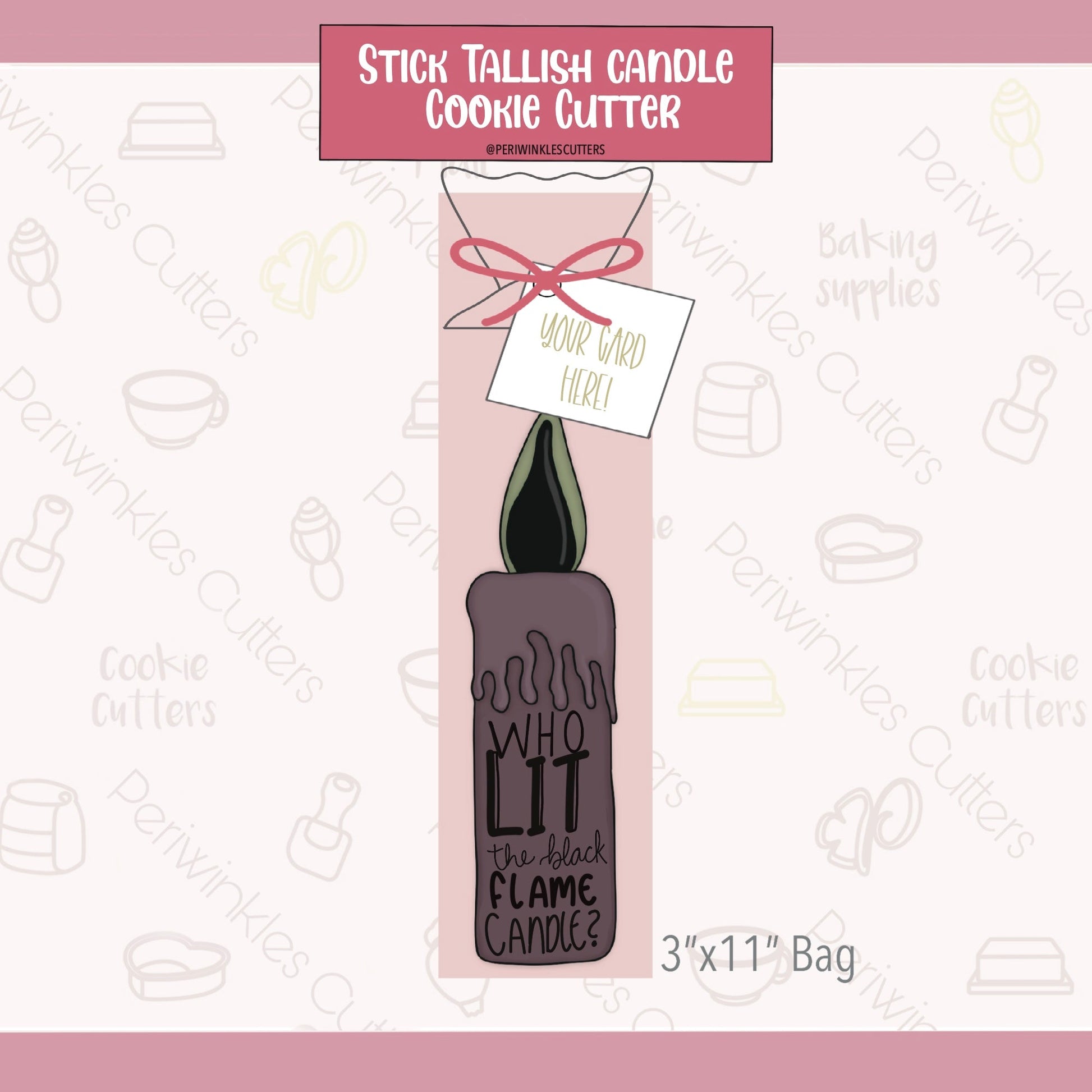 Stick Tallish Candle Cookie Cutter - Periwinkles Cutters