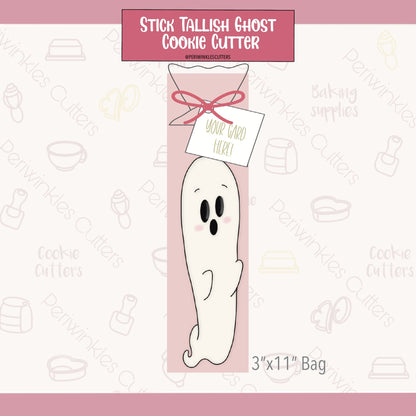 Stick Tallish Ghost Cookie Cutter - Periwinkles Cutters