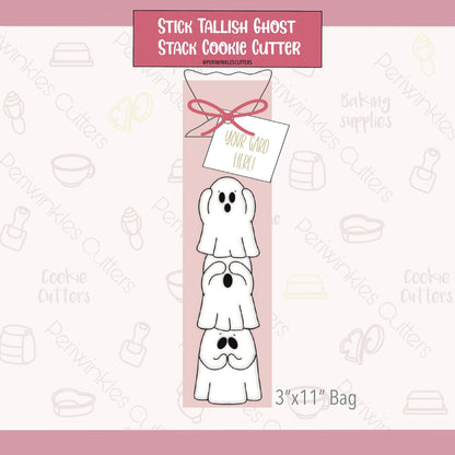 Stick Tallish Ghost Stack Cookie Cutter - Periwinkles Cutters
