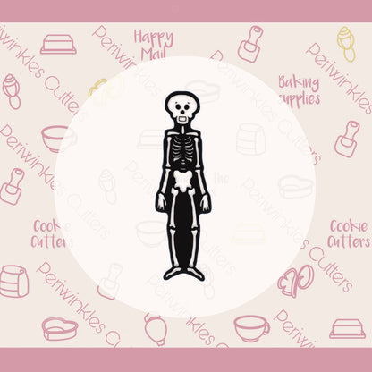 Stick Tallish Skeleton Cookie Cutter - Periwinkles Cutters