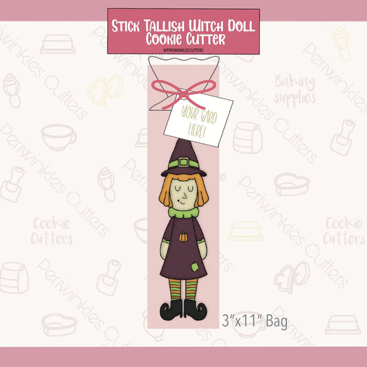 Stick Tallish Witch Doll Cookie Cutter - Periwinkles Cutters
