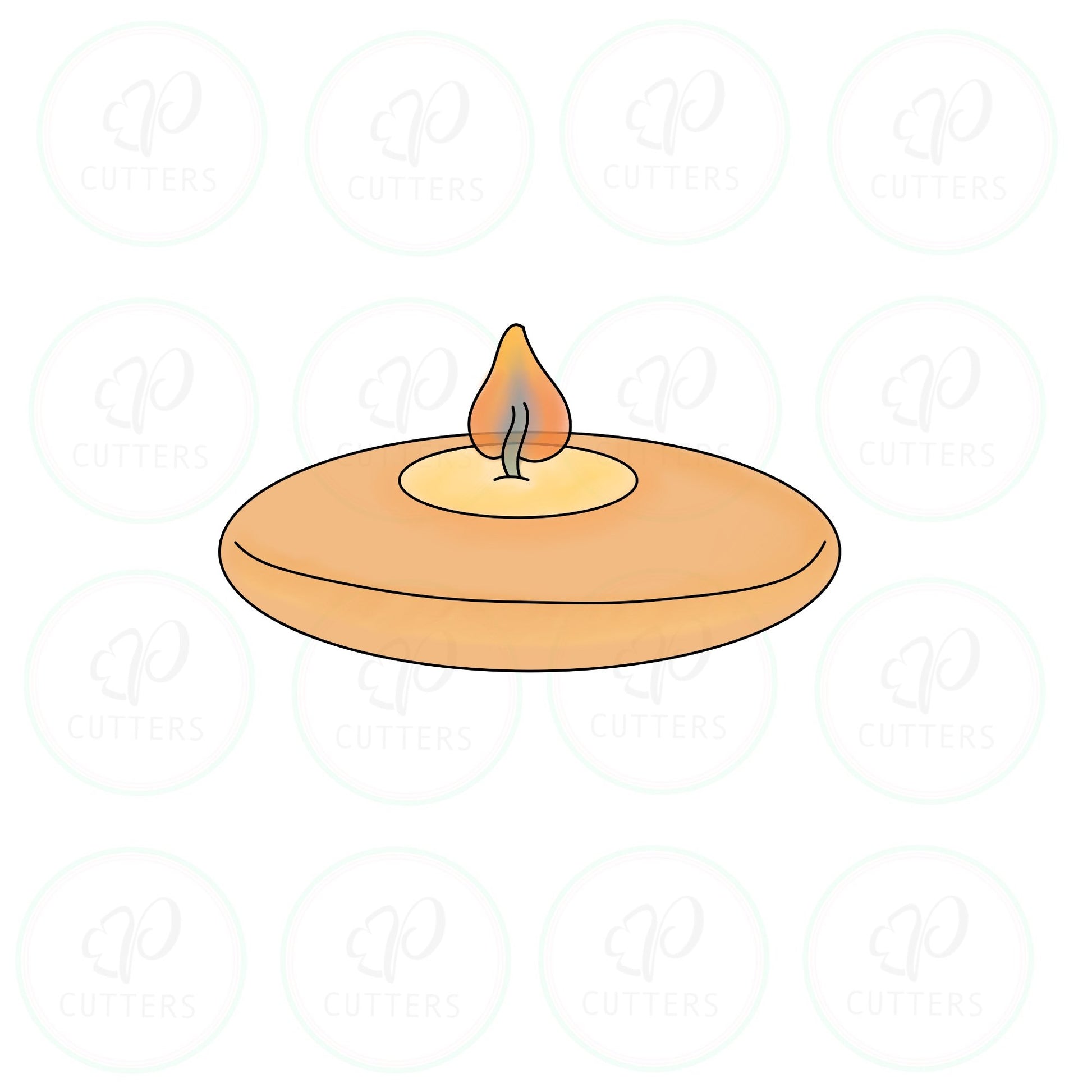 Stone Oil Lamp Cookie Cutter - Periwinkles Cutters