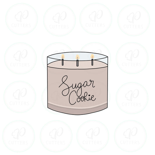 Sugar Cookie Candle Cookie Cutter - Periwinkles Cutters