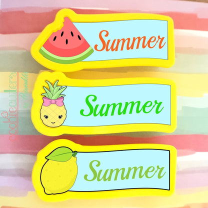 Summer Banners Cookie Cutter - Periwinkles Cutters