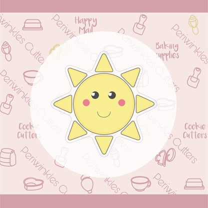 Sun in a Cloud Cookie Cutter - Periwinkles Cutters