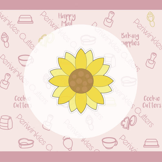 Sunflower Cookie Cutter - Periwinkles Cutters