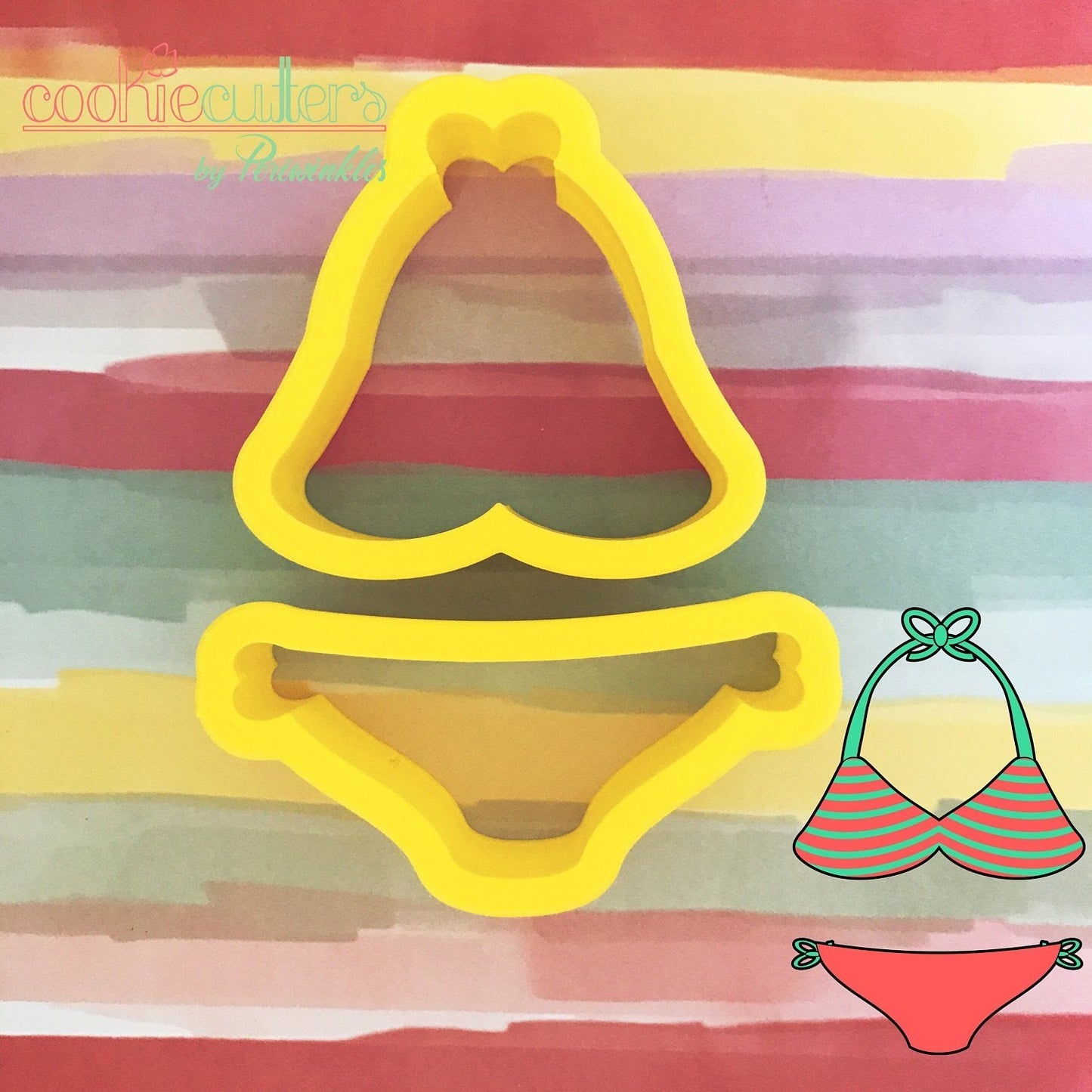 Swimwear Cookie Cutter - Periwinkles Cutters