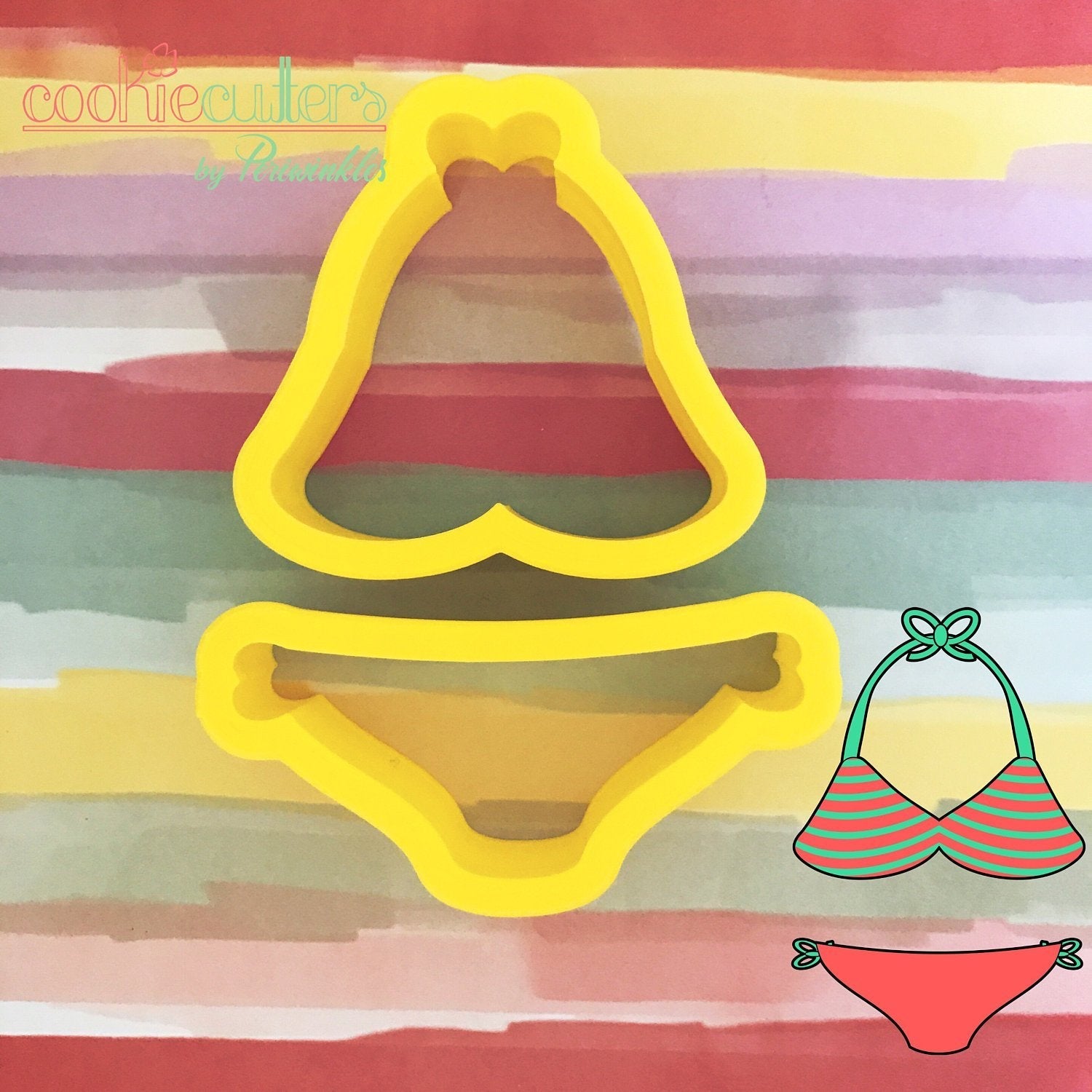 Swimwear Cookie Cutter - Periwinkles Cutters