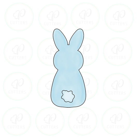 Tall Blue Bunny - Tall Cookie Cutter - Periwinkles Cutters