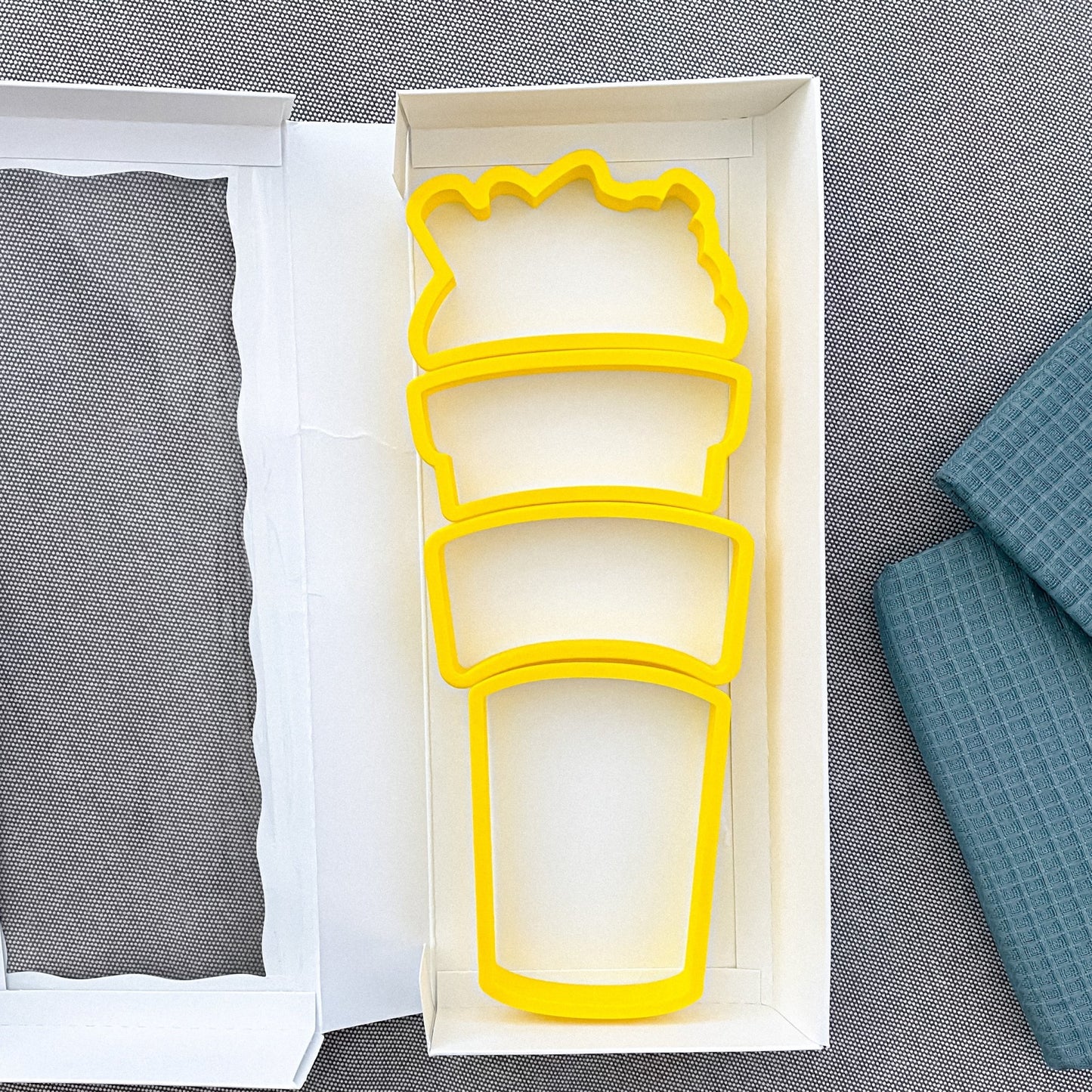 Tallish Build a Latte Coffee Cup Set of 4 Cookie Cutter - Periwinkles Cutters