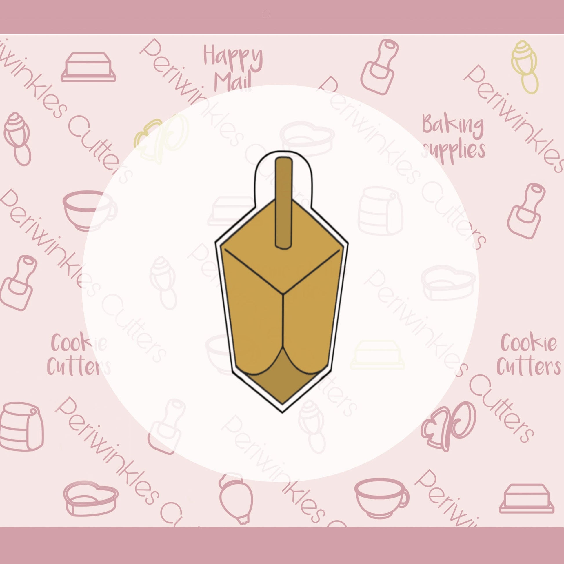 Tallish Dreidel Cookie Cutter - Periwinkles Cutters