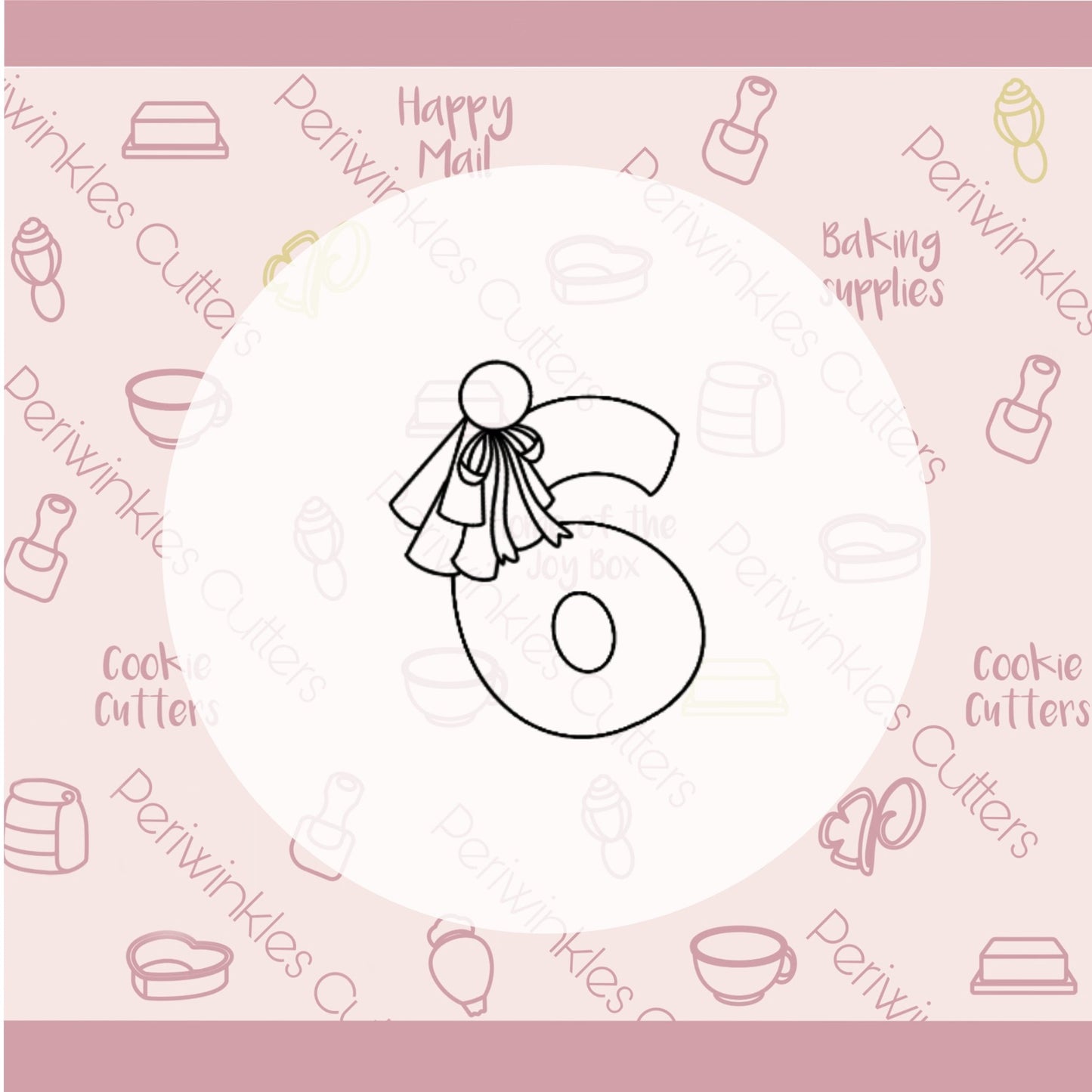 Tassel Numbers Cookie Cutter (Individually) - Periwinkles Cutters