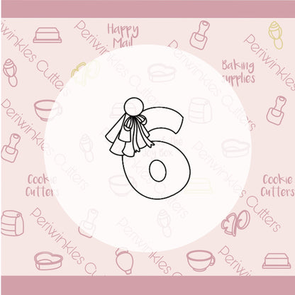 Tassel Numbers Cookie Cutter (Individually) - Periwinkles Cutters