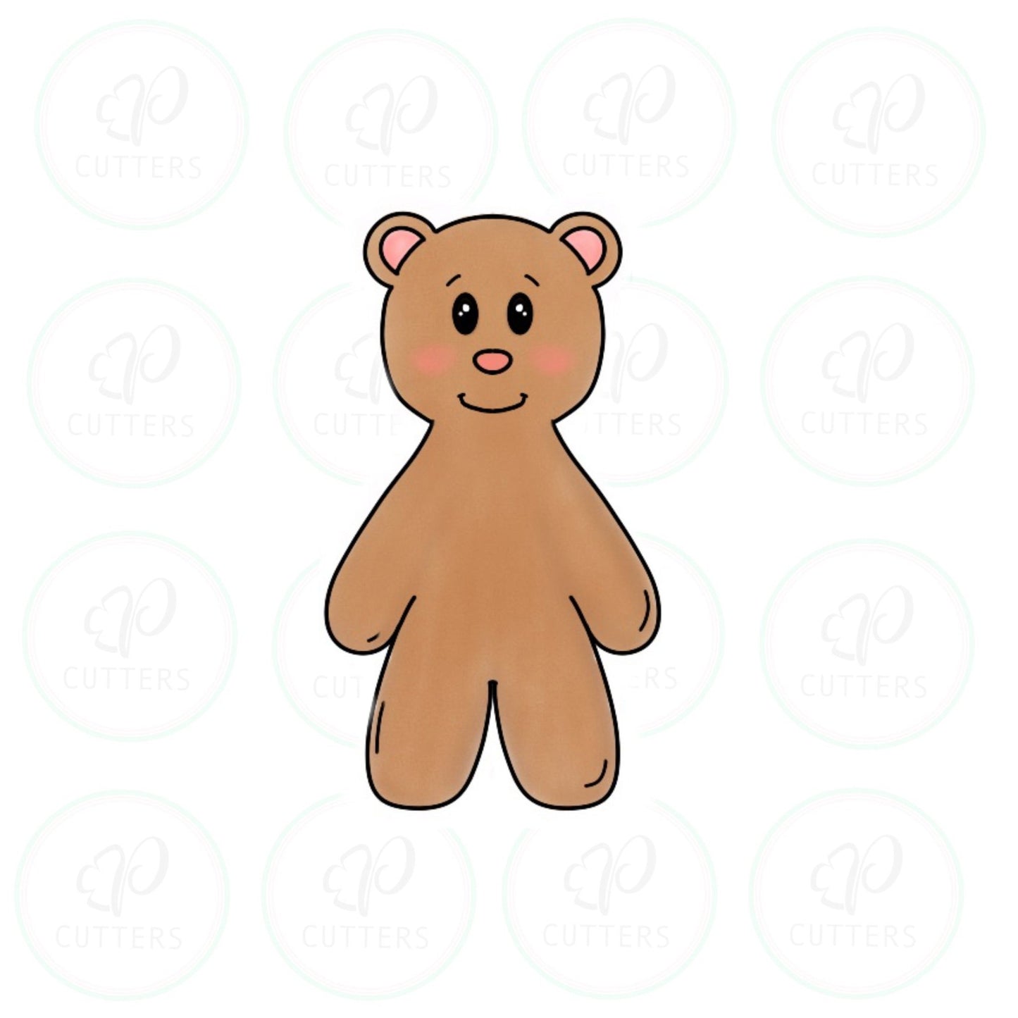 Teddy Bear Tall Cookie Cutter - Periwinkles Cutters