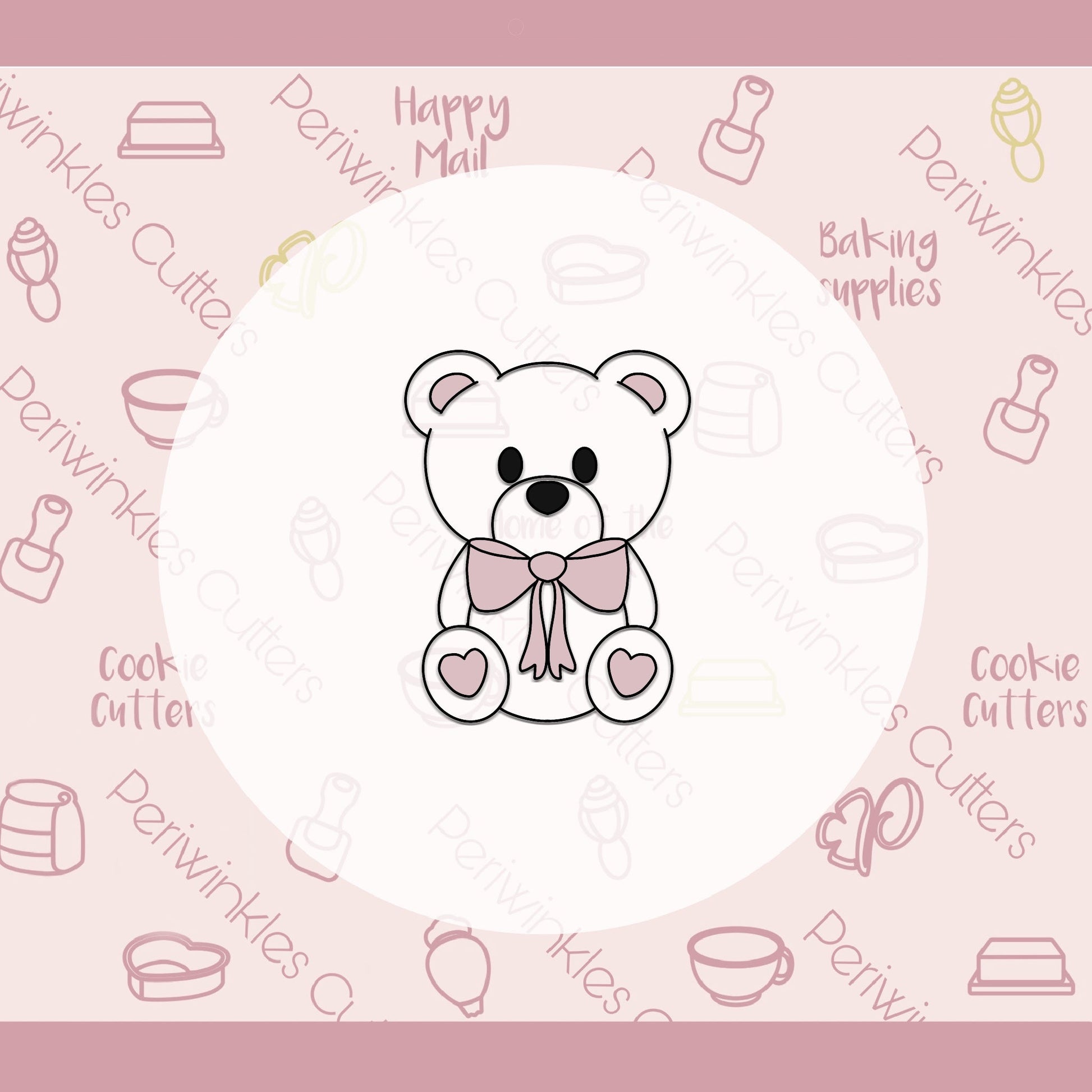 Teddy Bear Toy Cookie Cutter - Periwinkles Cutters