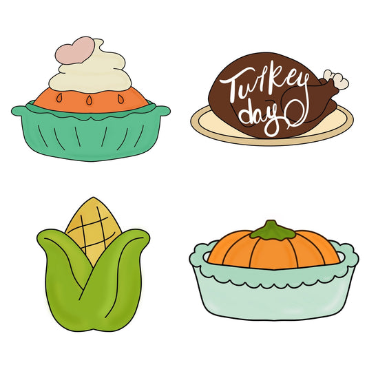 Thanksgiving Night Mini Set - Periwinkles Cutters