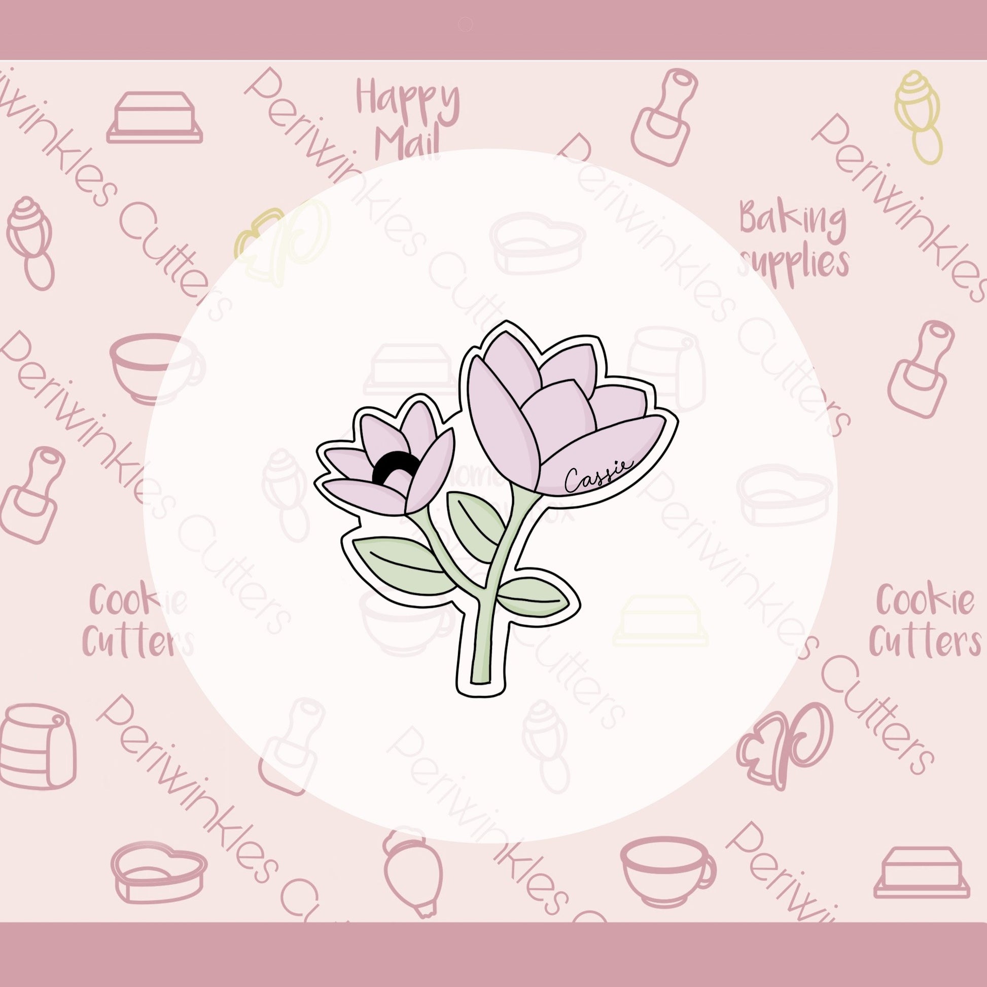 The Cassie Flowers Cookie Cutter - Periwinkles Cutters