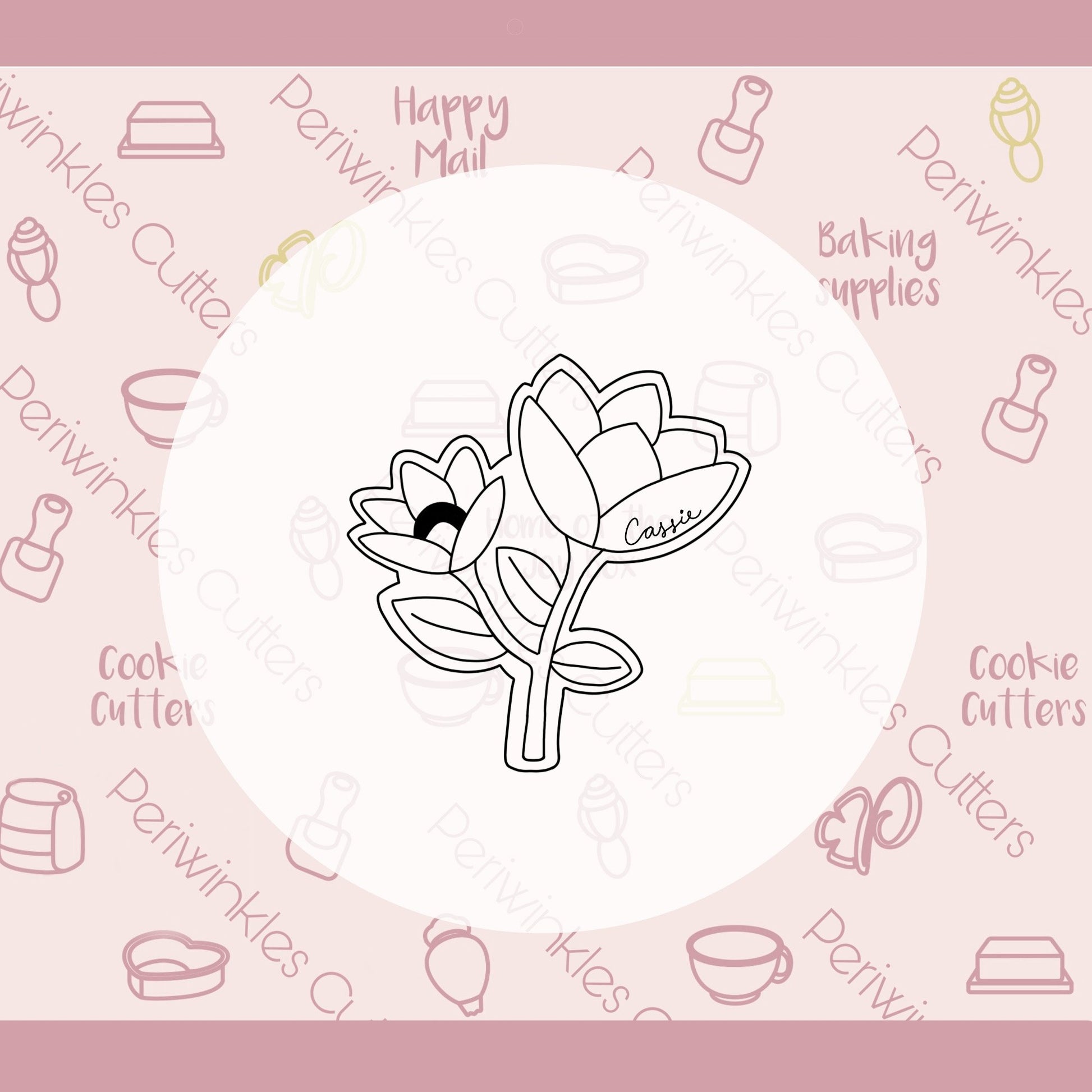 The Cassie Flowers Cookie Cutter - Periwinkles Cutters
